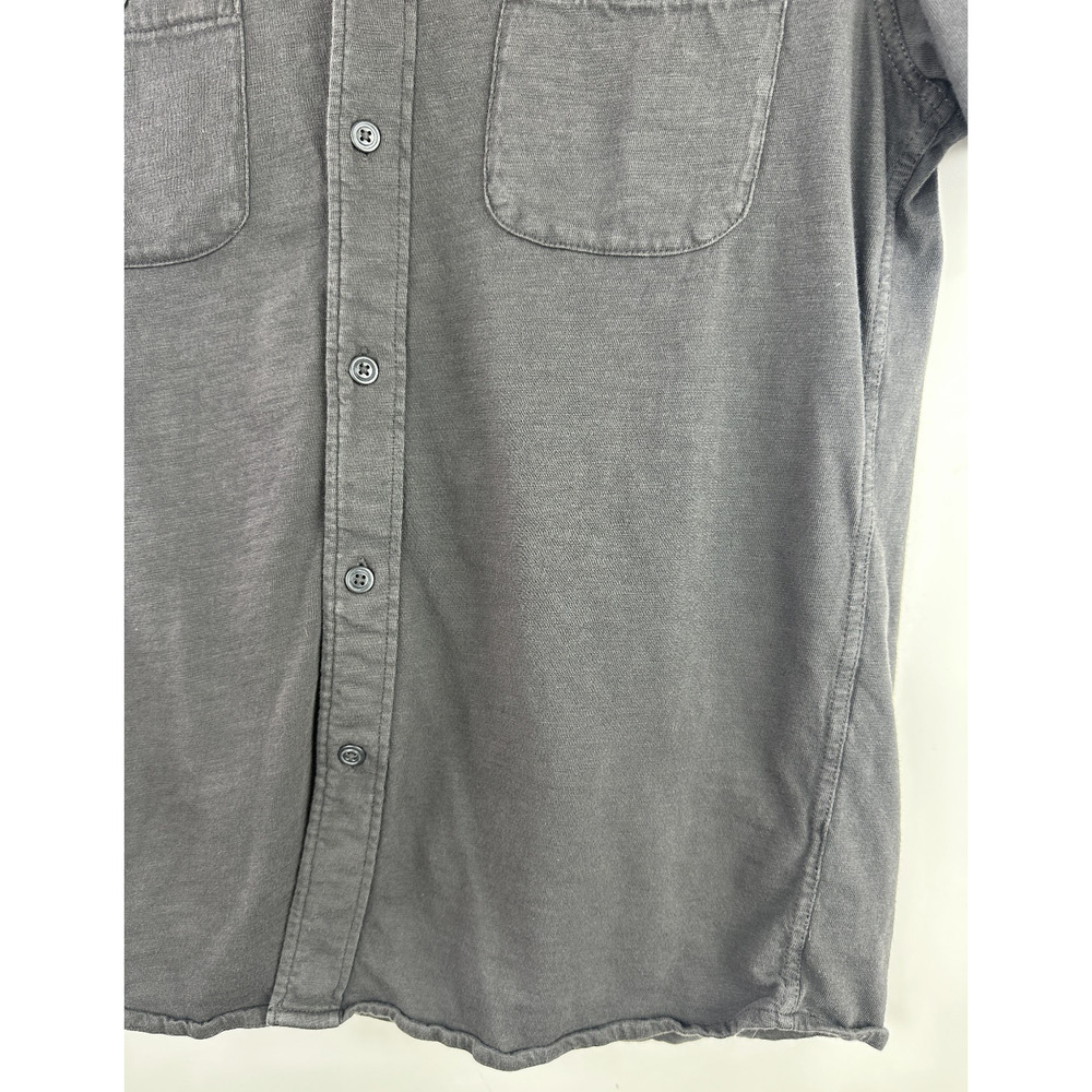 Faherty Short-Sleeve Sunwashed Knit Shirt Pocket Polo Button Front Cotton Medium - Picture 4 of 15